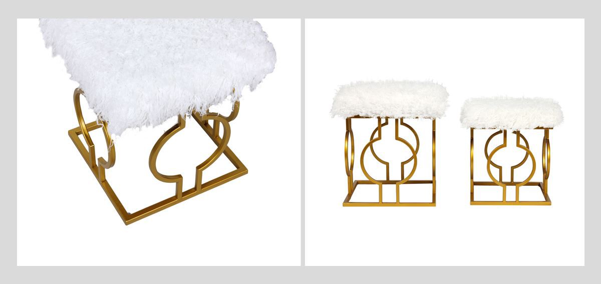 Modern Square Metal Low Stool hbsinostar1 Modern Square Metal Low Stool hbsinostar1