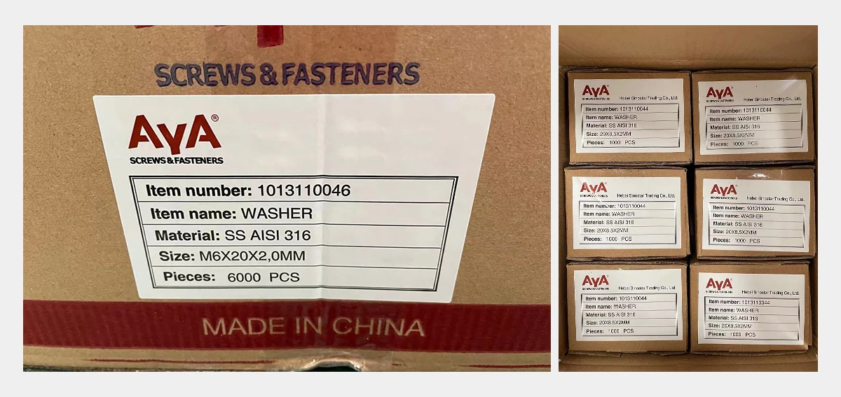 Metal Hex Lock Nuts package